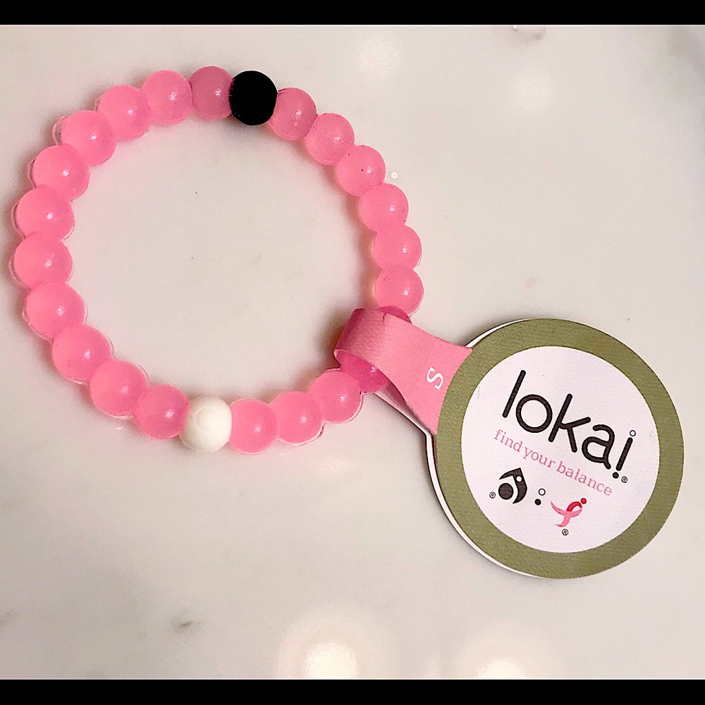 🆕🔥LOKAI SUPER CUTE PINK BREAST CANCER AWARENESS SIZE SMALL BRACELET NWT